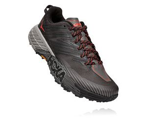 Hoka One One Speedgoat 4 Mens Hiking Shoes Dark Gull Grey/Anthracite | AU-4126089